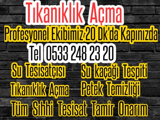 Avcılar Tıkanıklık Açma Robotla Tıkanıklık Açma %100 Çözüm Tıkalı Gider Açma